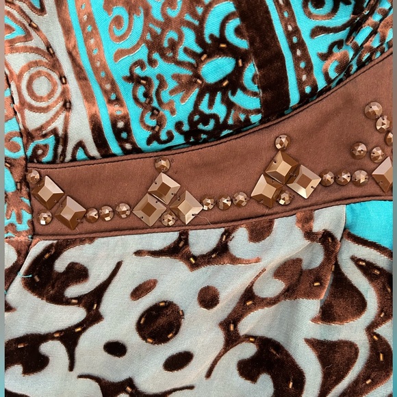 Velvet/silk halter top - Picture 3 of 3